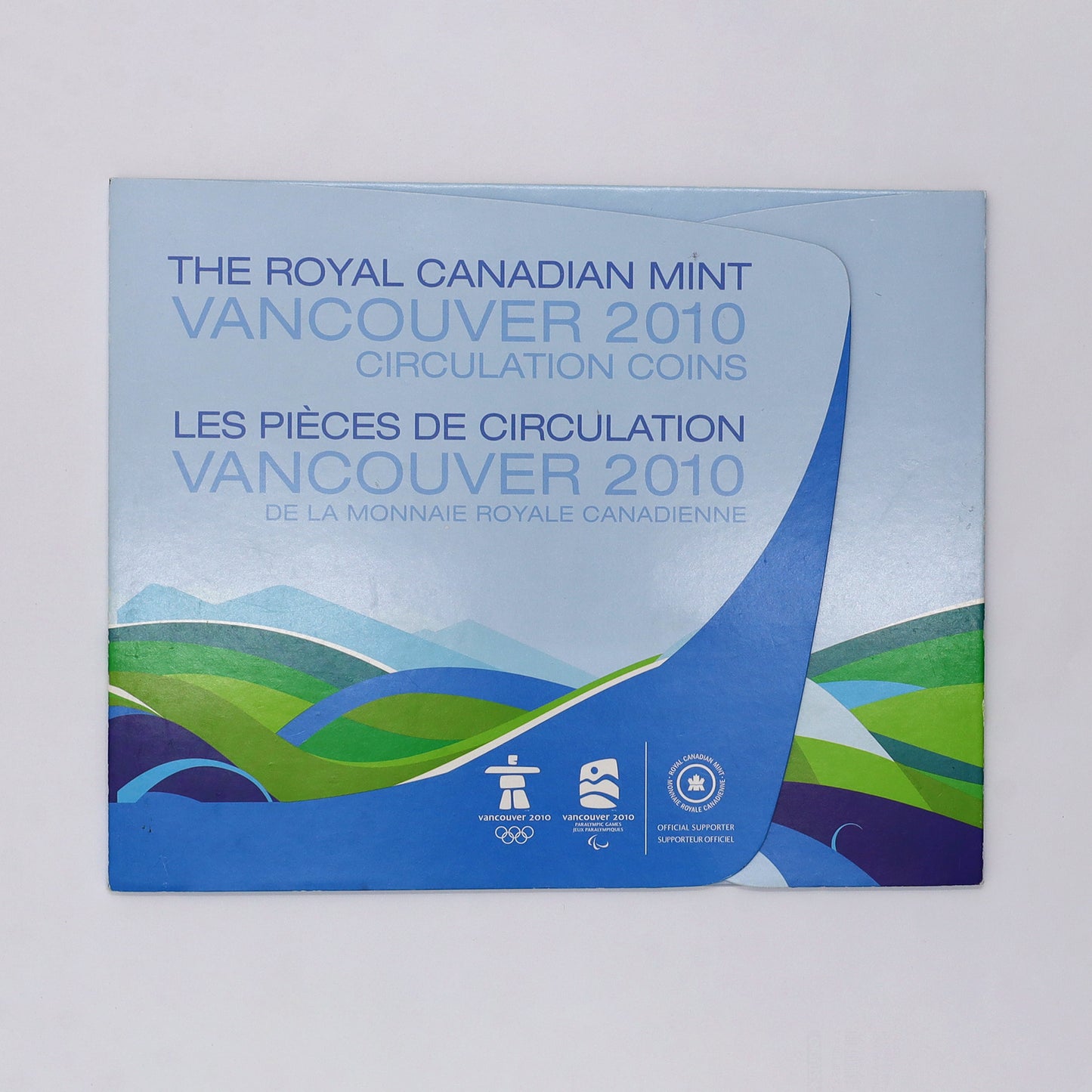 2007-2010 Vancouver Olympics Uncoloured 17-Coin Set in RCM Collector Board (light wear)