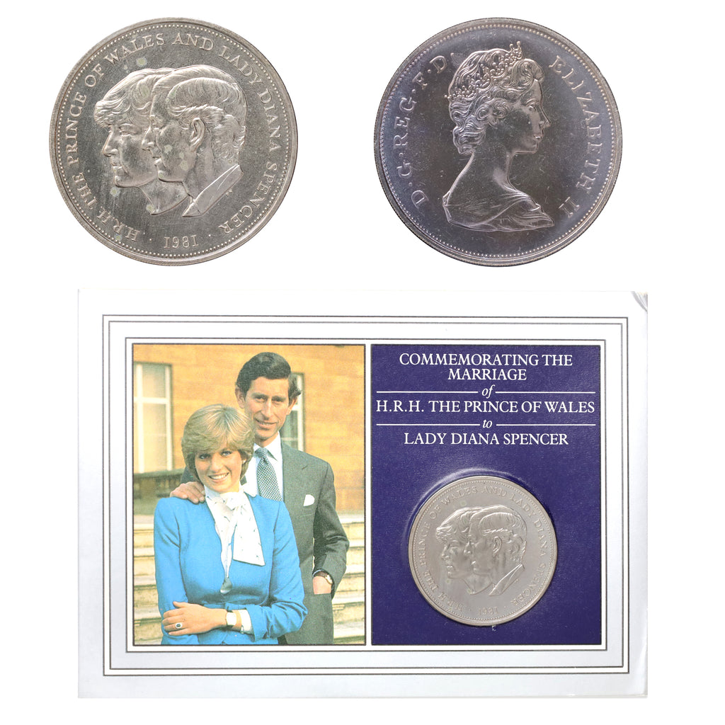 United Kingdom 1981 Marriage of Prince Charles & Lady Diana Commemorative Crown (issues)