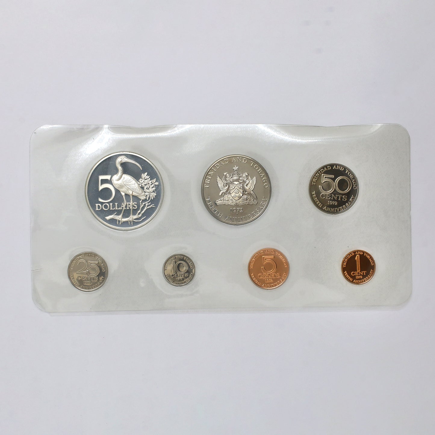 Trinidad and Tobago 1972 Proof Set in Case (impaired)