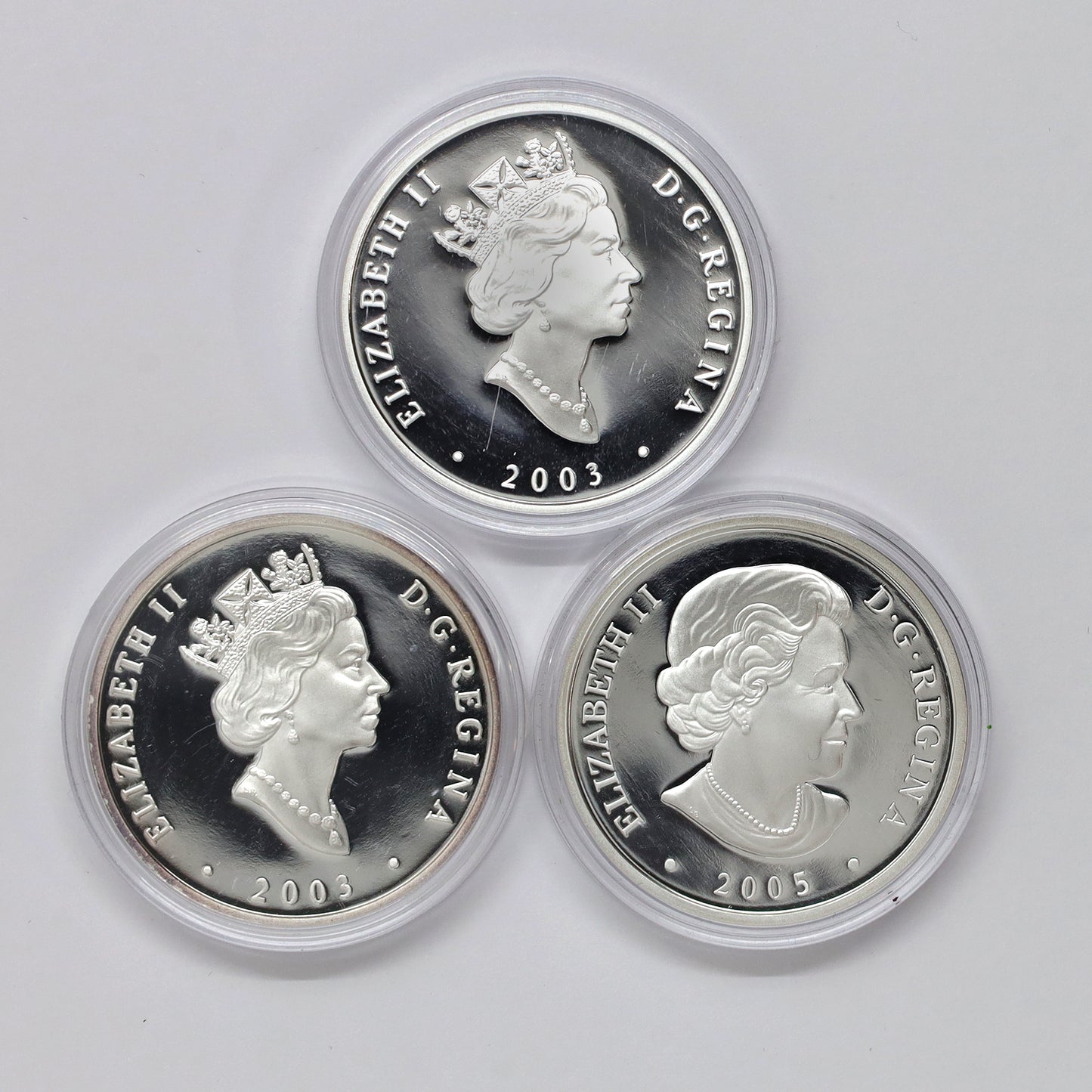 Lot of 3x 2003-2004 Canada $20 Natural Wonders Silver, 3pcs (No Tax) Coins Only, Issues