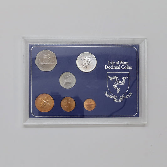 Isle of Man 1976 6-Coin Sterling Silver Mint Set