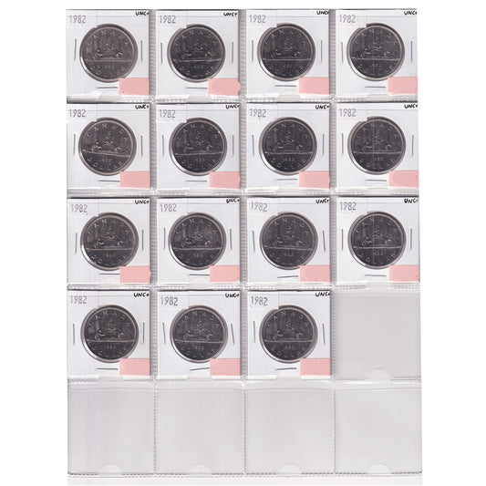 Group Lot of 31x 1982 Voyageur & 1983 Canada Nickel Dollars, All UNC+, 31pcs