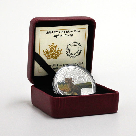 2015 Canada $20 Bighorn Sheep Fine Silver Coin with Greeting Card (No Tax) minor issues