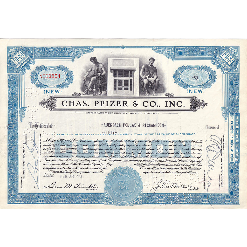 Lot of 10x Vintage Stock Certificates, Mostly All Different, 10pcs