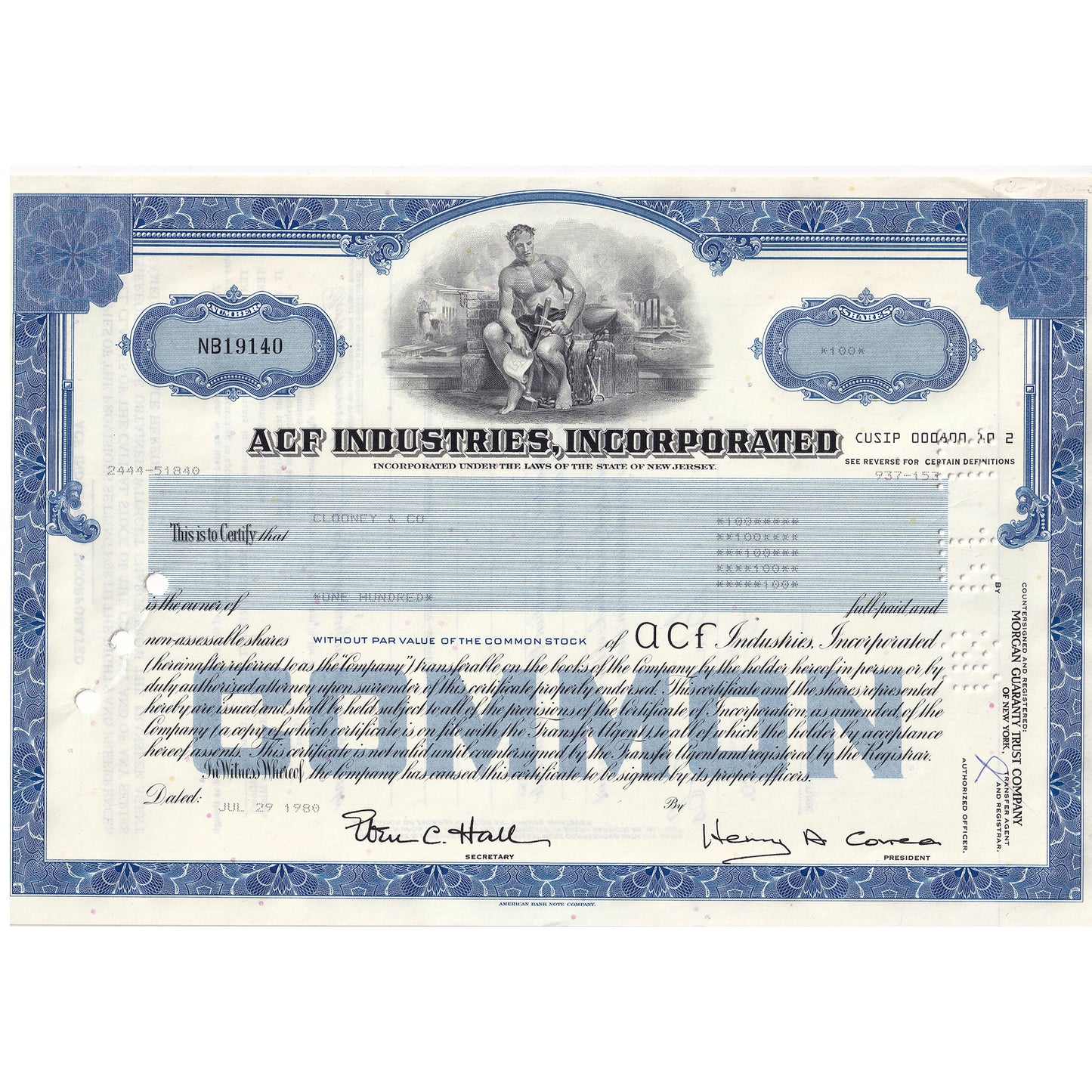 Lot of 10x Vintage Stock Certificates, Mostly All Different, 10pcs