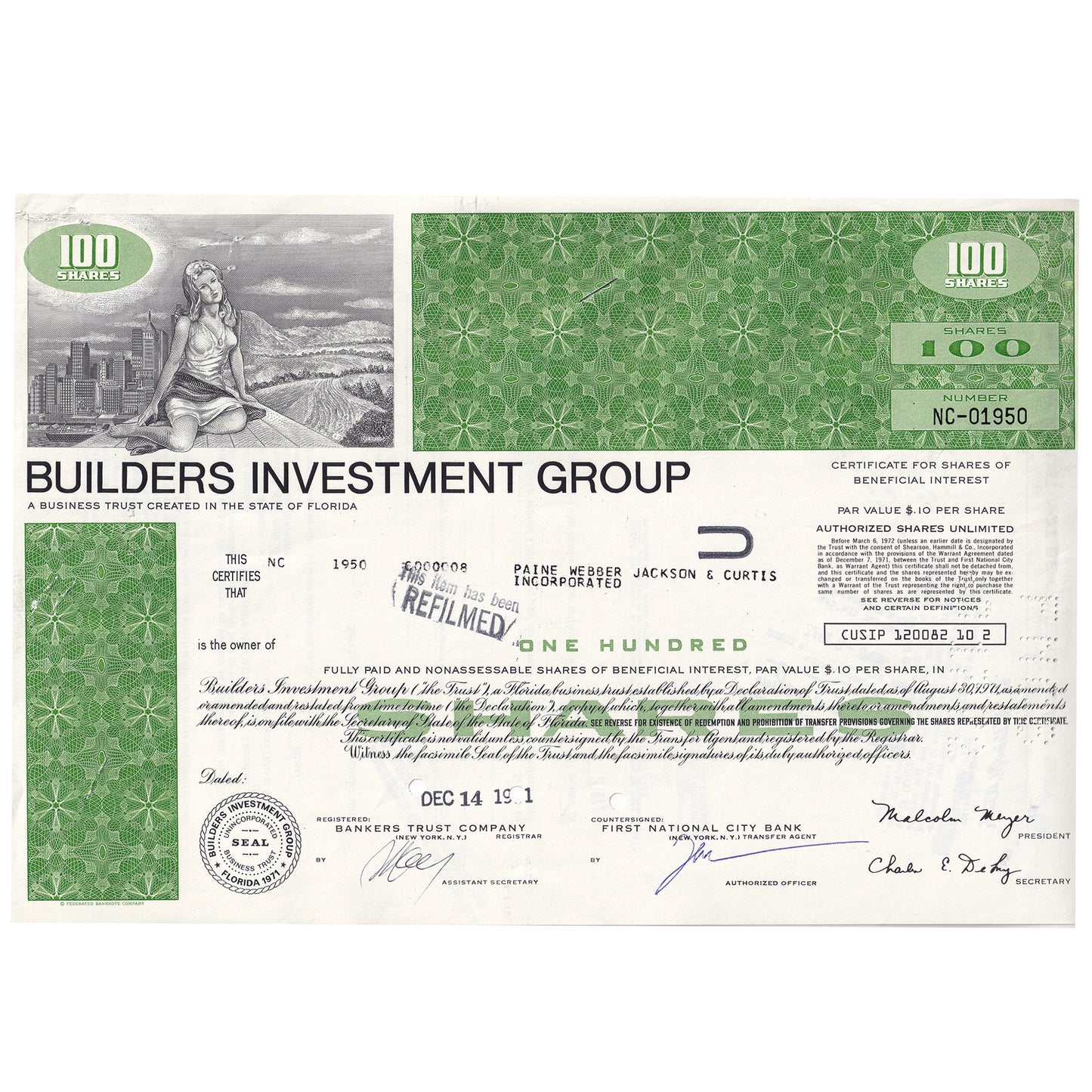 Lot of 10x Vintage Stock Certificates, Mostly All Different, 10pcs
