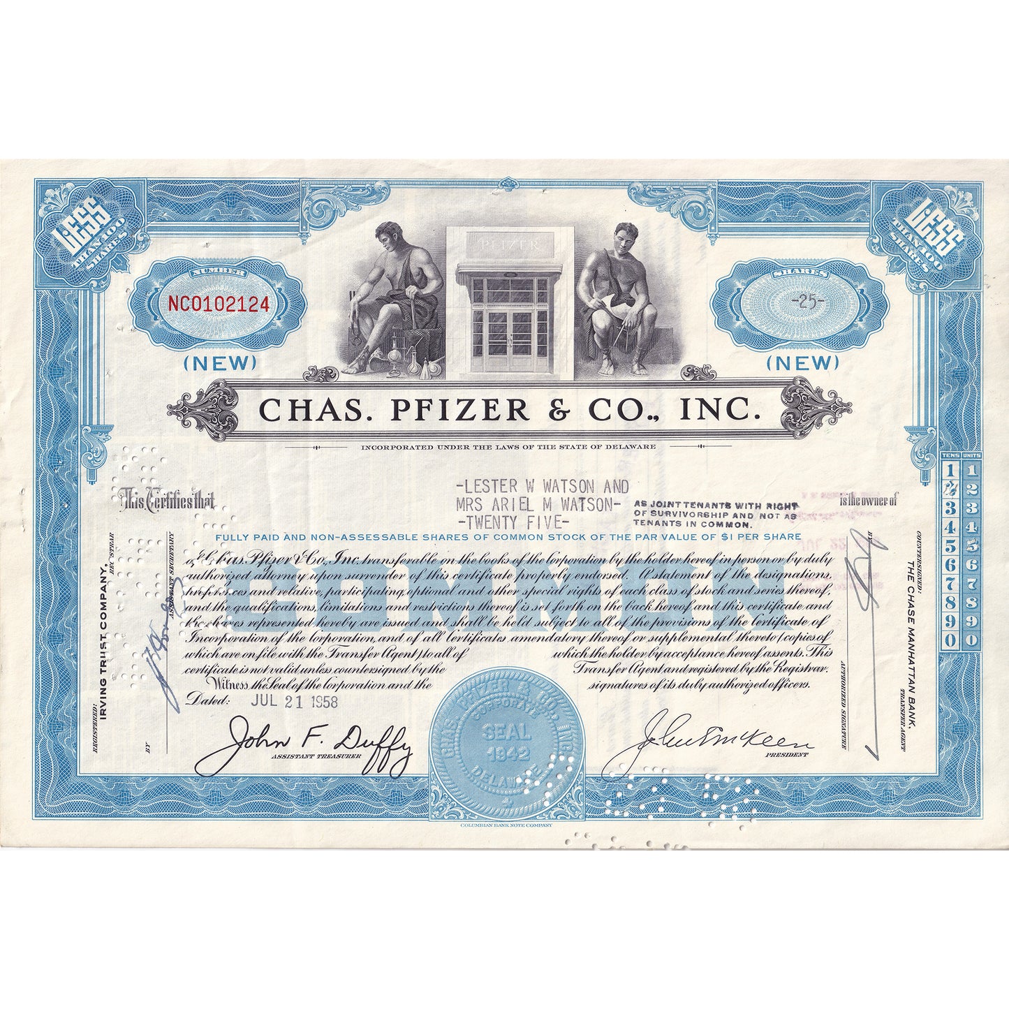 Lot of 10x Vintage Stock Certificates, Mostly All Different, 10pcs