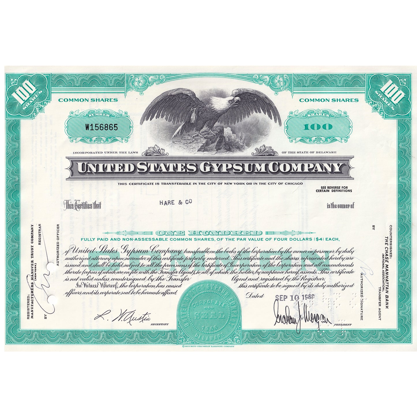 Lot of 10x Vintage Stock Certificates, Mostly All Different, 10pcs