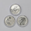 Lot of 3x 2013-2017 Canada $10 Chinese Zodiac Fine Silver Coins, 3pcs (No Tax) Issues