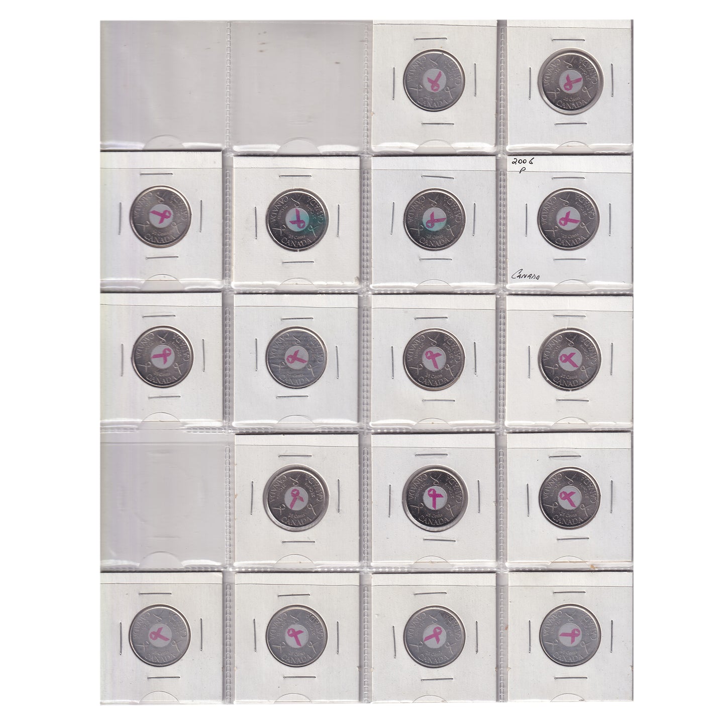 Estate Lot of 201x 1969-2023 Canada 25-cents in Black Binder, Many Special Editions!