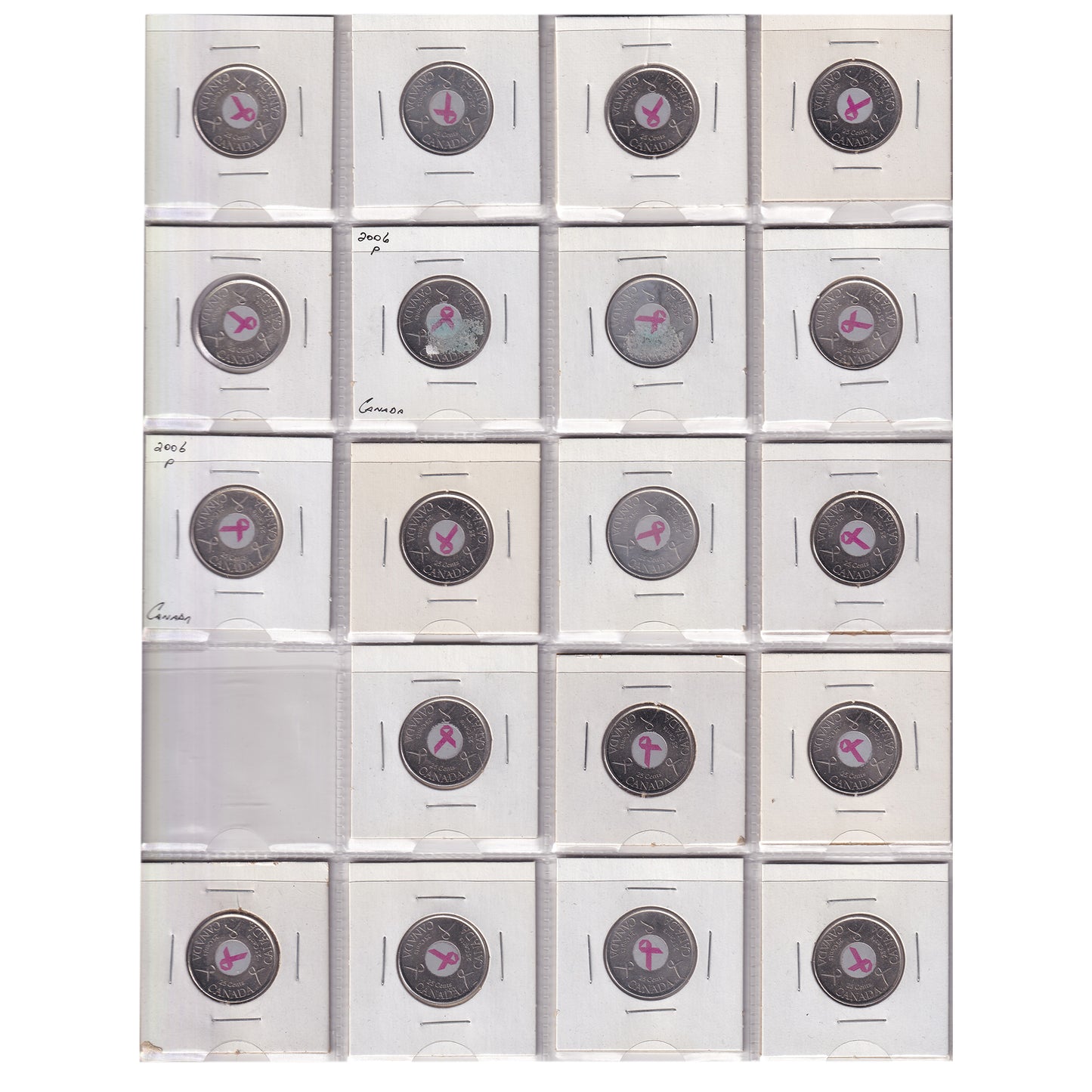 Estate Lot of 201x 1969-2023 Canada 25-cents in Black Binder, Many Special Editions!