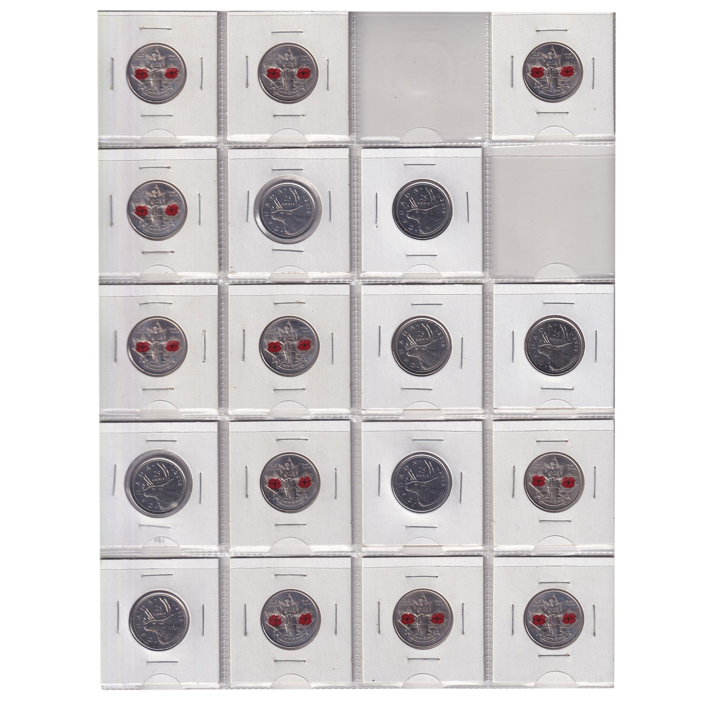 Estate Lot of 201x 1969-2023 Canada 25-cents in Black Binder, Many Special Editions!