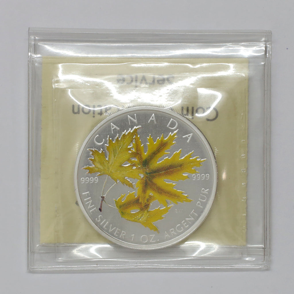 2006 Canada $5 Coloured Silver Maple Leaf: Silver Maple ICCS Certified MS66 (No Tax)