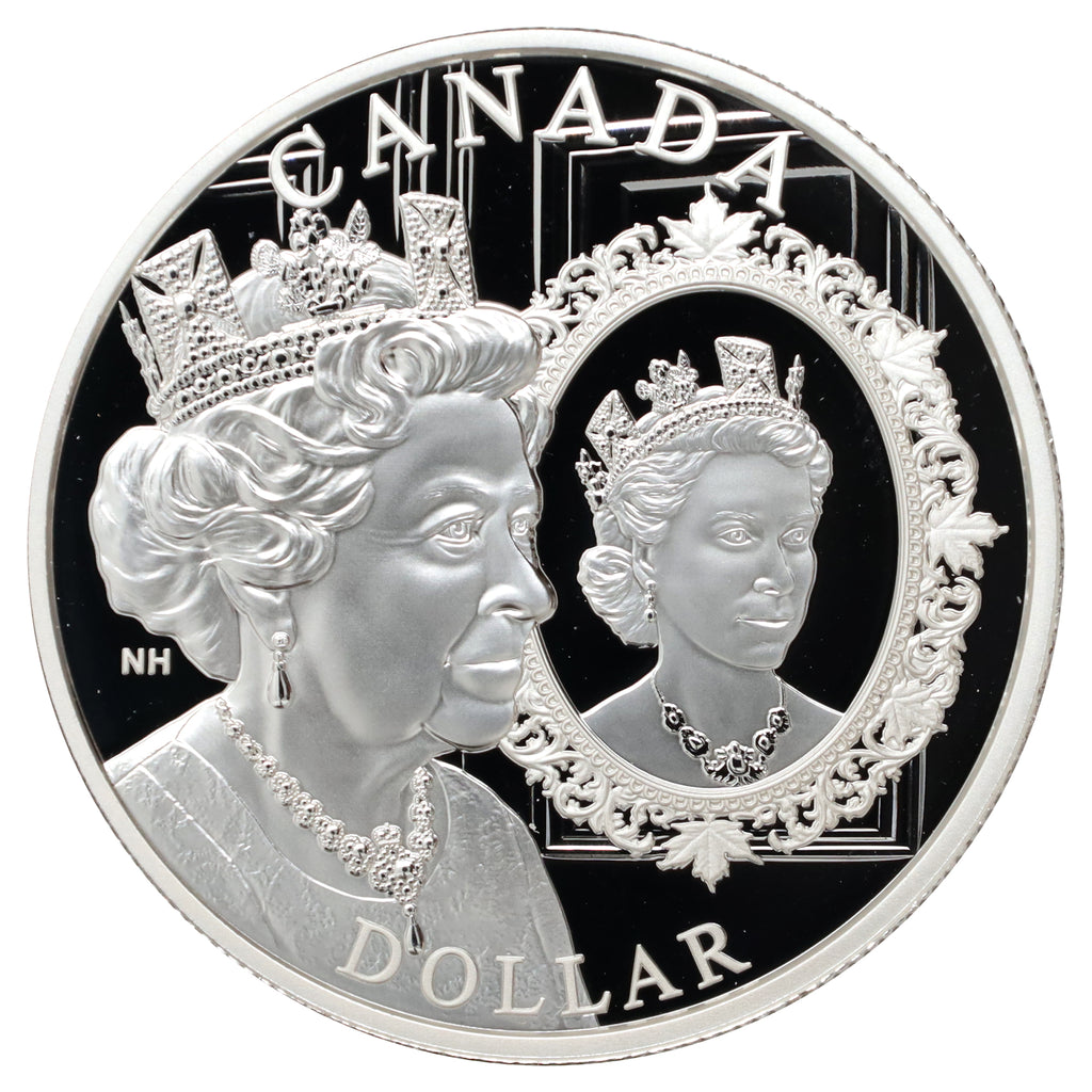 2022 Canada Queen Elizabeth II Platinum Jubilee .9999 Silver Proof Dollar (No Tax)