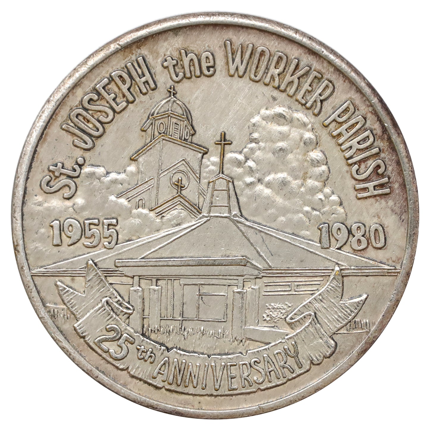 1980 St. Joseph the Worker Parish 25th Anniversary Medallion