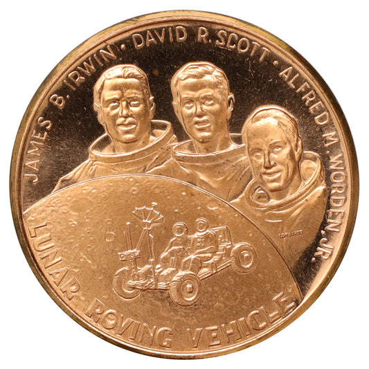 c.1971 NASA Apollo 15 Lunar Roving Vehicle Moon Landing Space Token
