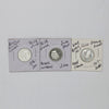 Lot of 3x 2000-2002 Canada 5-cents Historical Sterling Silver Proofs, 3pcs (Coins Only)