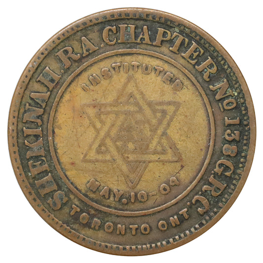 Toronto, ON, Shekinah R.A. Chapter No. 138 Masonic Penny