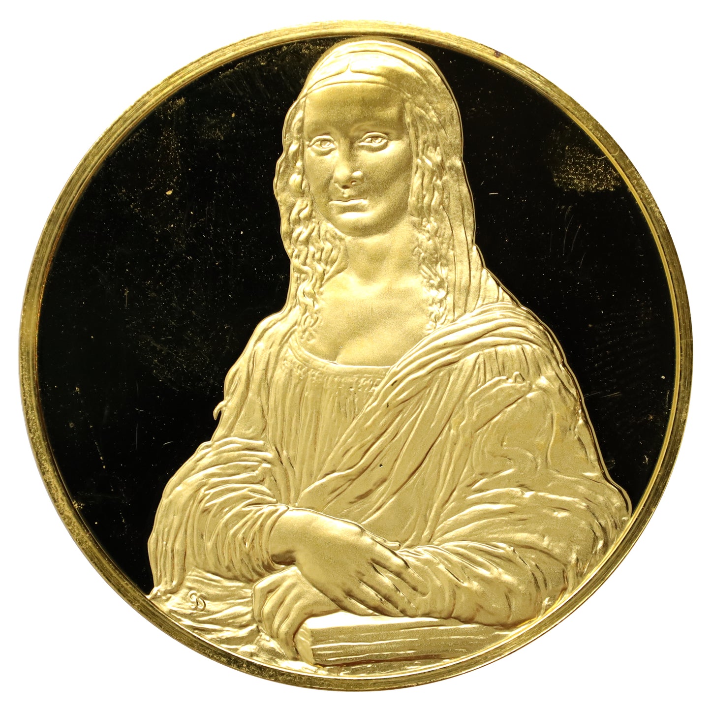 c.1975 Franklin Mint Renaissance Treasures: Mona Lisa GP Sterling Silver Medal (issues)