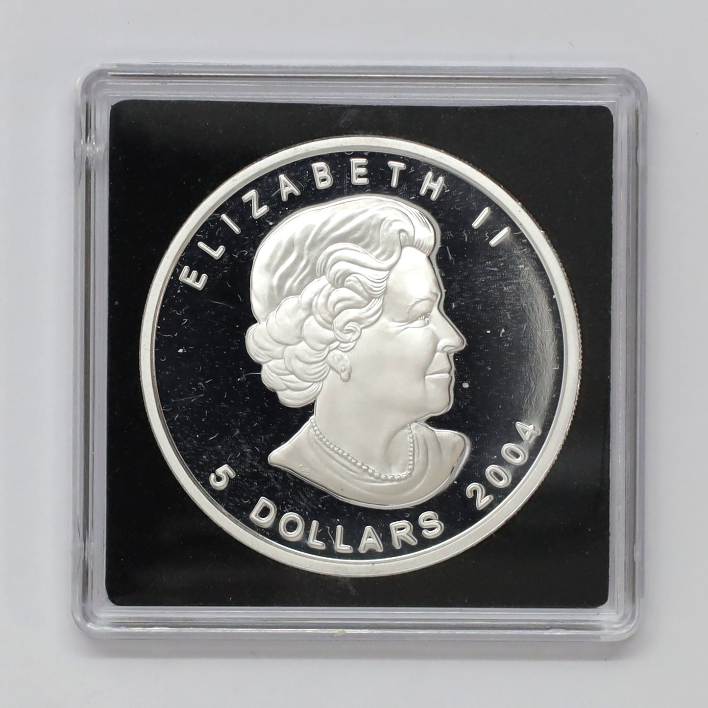 2004 Canada $5 Arctic Fox 1 oz. Fine Silver (from Fractional Set) (No Tax) Scr. Cap.