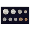 Switzerland c.1965 9-Coin Mint Set (issues)