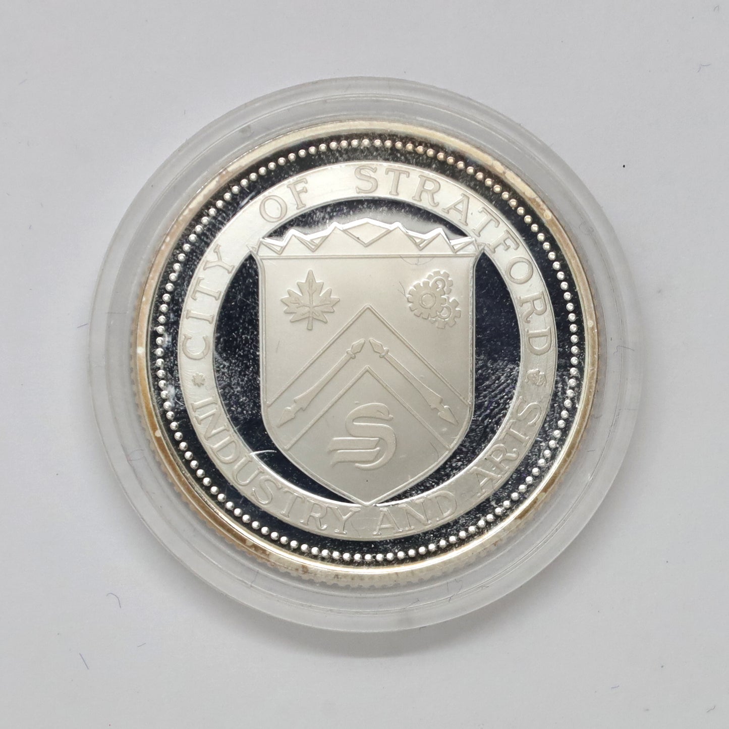 1984 Stratford, ON, Shakespeare .999 Fine Silver Medallion (No Tax) wear