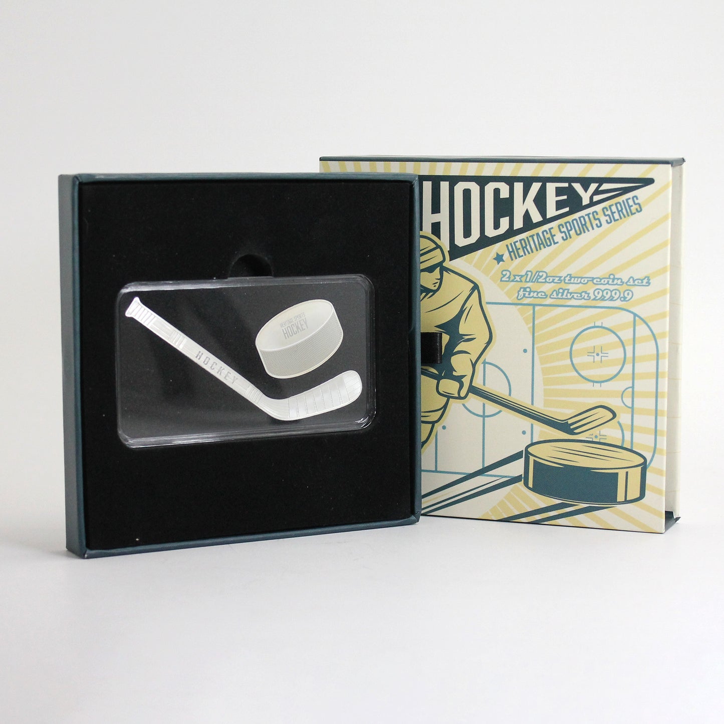 Heritage Sports Series: Ice Hockey 2-Coin .999 Fine Silver Set (No Tax)
