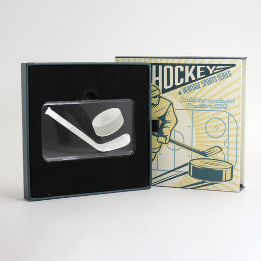 Heritage Sports Series: Ice Hockey 2-Coin .999 Fine Silver Set (No Tax)