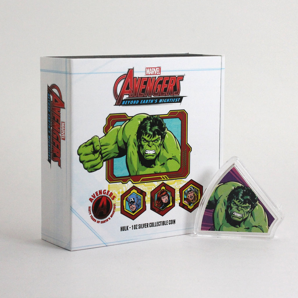 2023 Niue $2 Marvel Avengers 60th Anniversary Hulk 1 oz. Fine Silver Coin (No Tax)