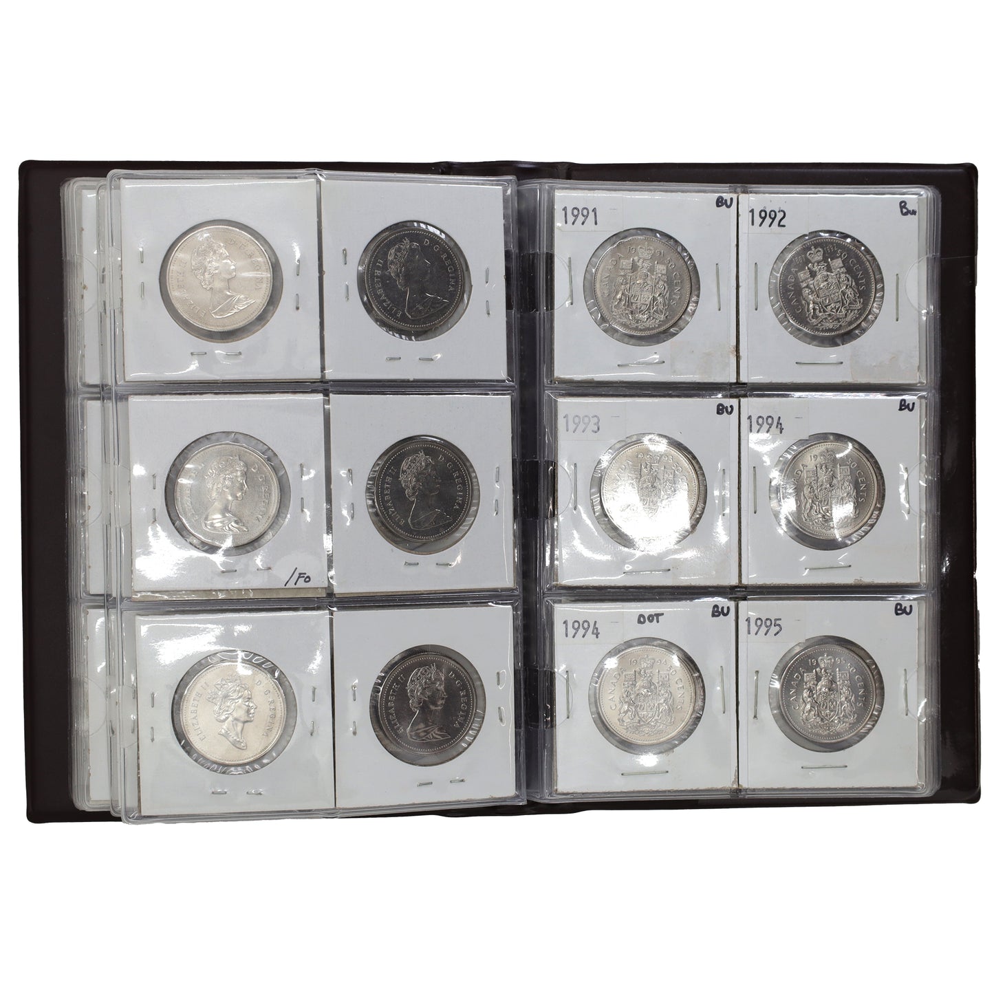 Estate Lot of 47x 1968-2012 Canada Nickel Dollars, BU to SP, in Unisafe Pocket Album