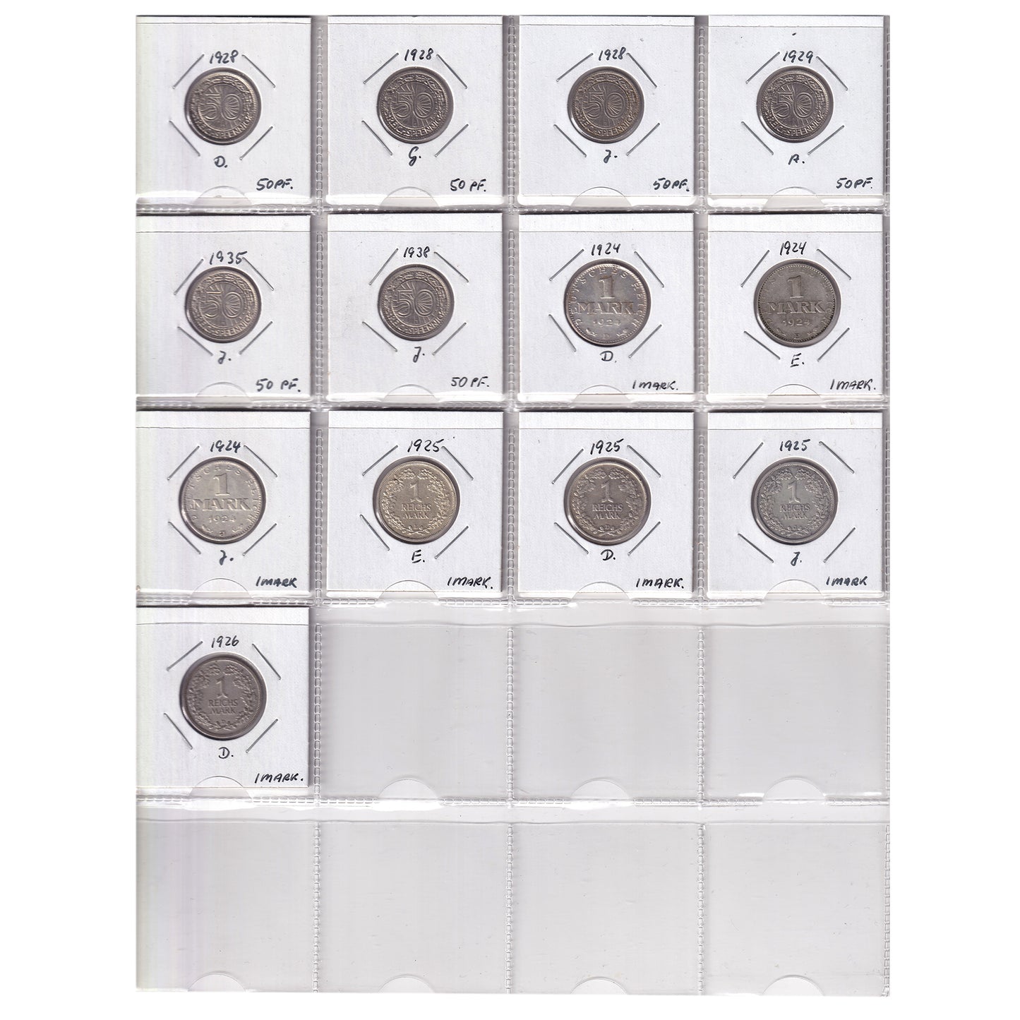 Group Lot of 33x Germany 1874-1938 Decimal, 33pcs