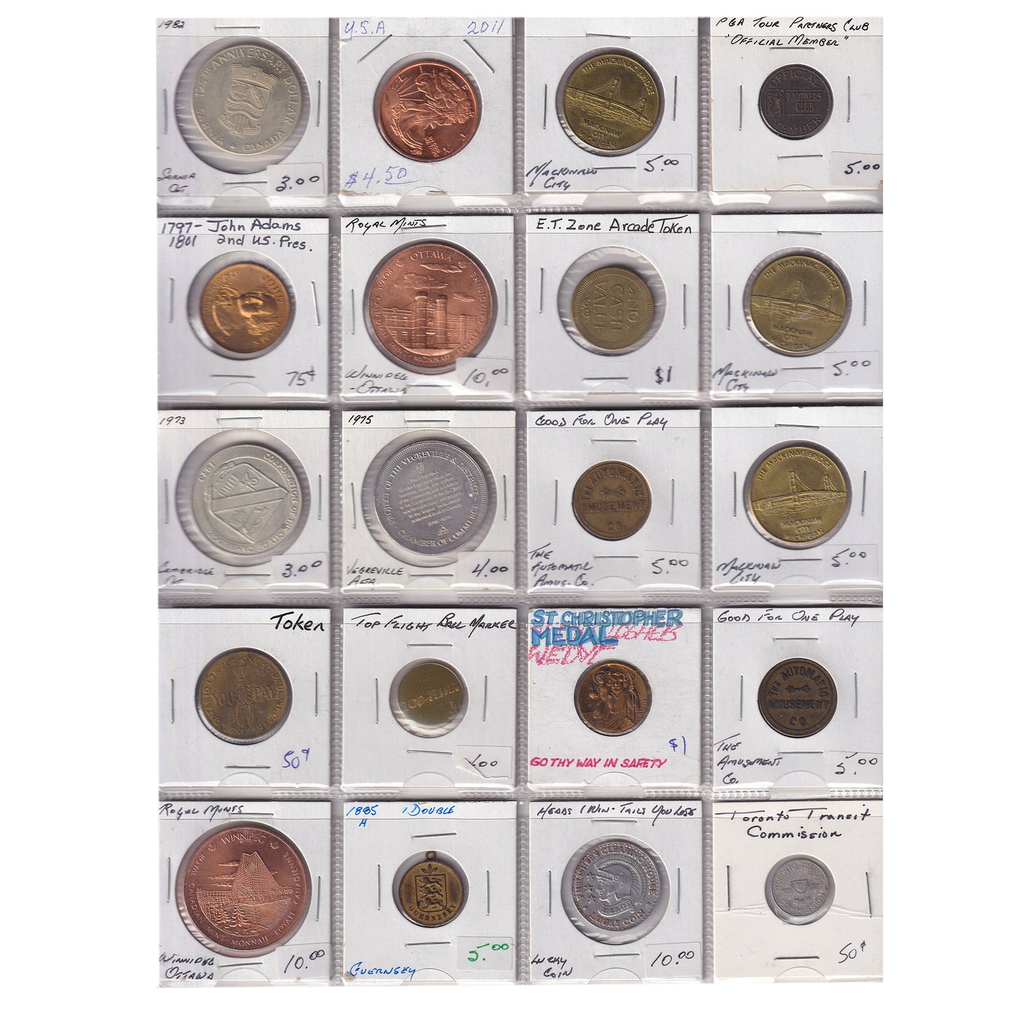 Group Lot of 60x Tokens! Arcade, transportation, commemorative, and more! 60pcs