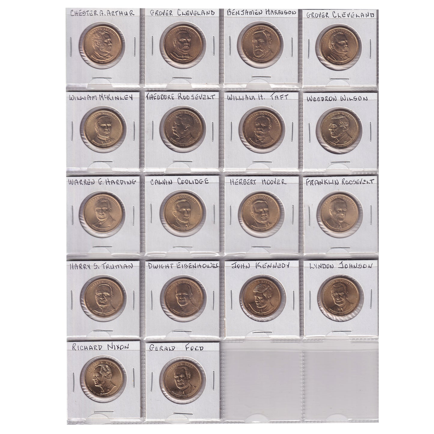 Group Lot of 56x USA Presidential, Susan B. Anthony, & Sacagawea Dollars, 56pcs