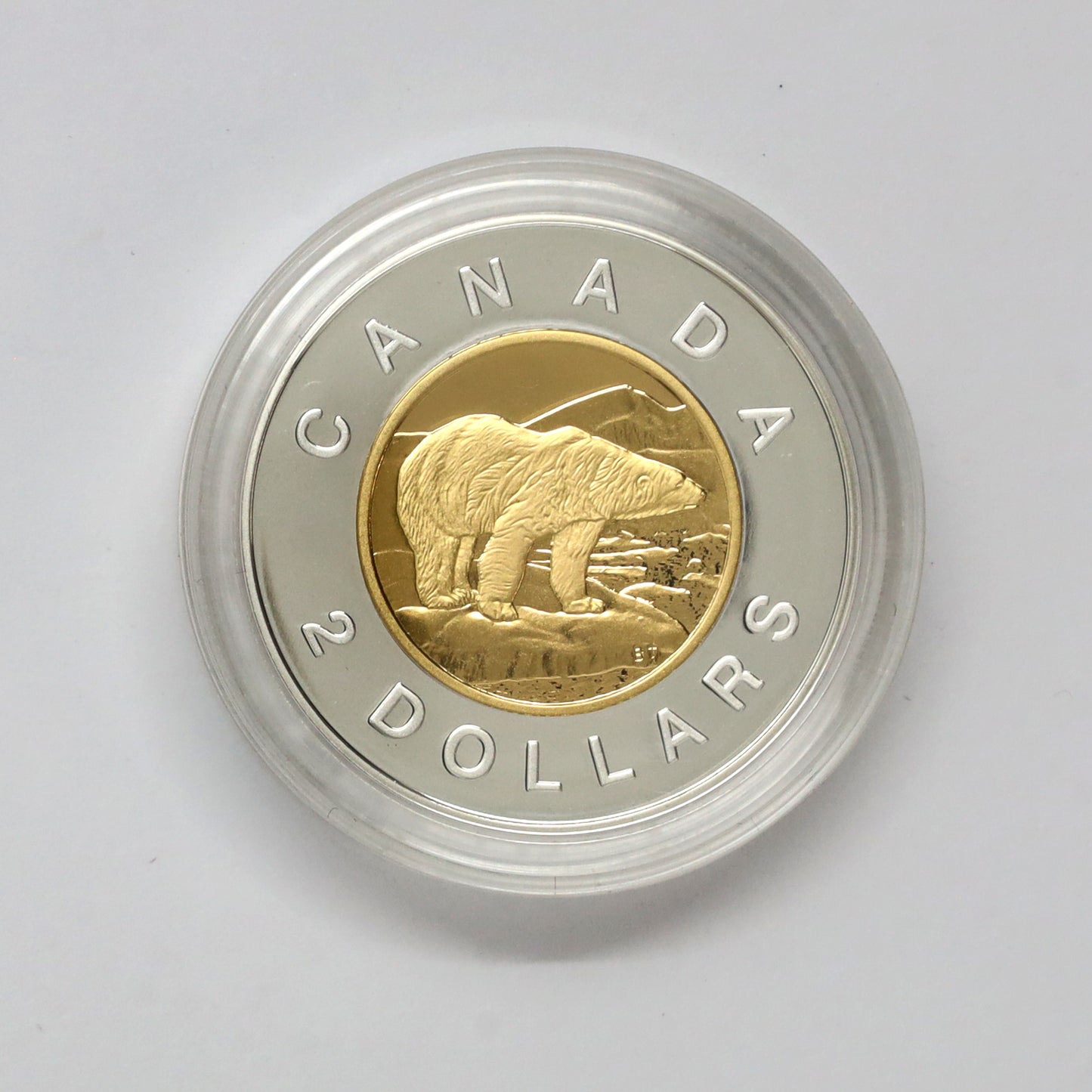 1996 Canada Piedfort Two Dollar Proof Sterling Silver Coin in Case (light wear)