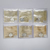 Lot of 6x 1951-1965 Canada 10-cents ICCS Certified MS62 to MS64, 6pcs