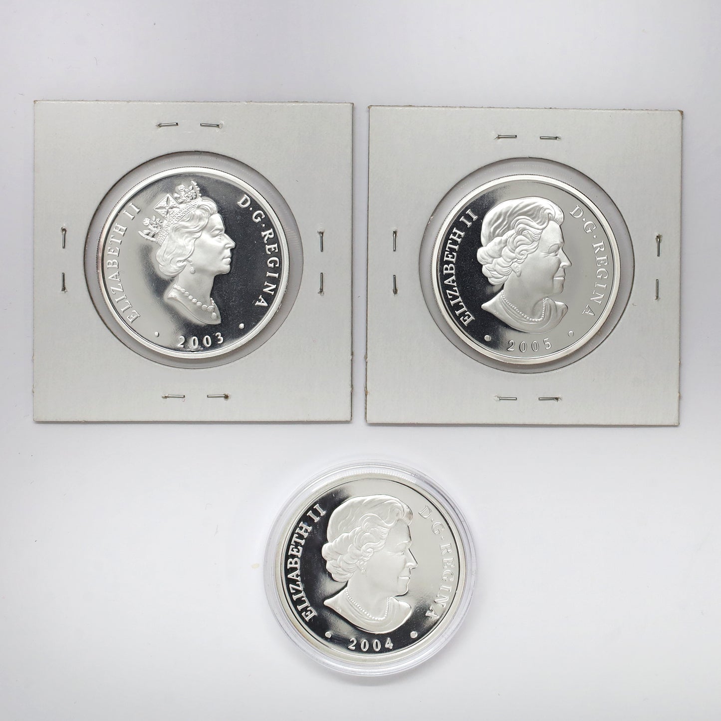 2003-2005 Canada $20 Natural Wonders Hologram .9999 Fine Silver, 3pcs (No Tax) Coins Only