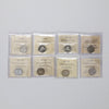 Lot of 8x 1945-2004 Canada 5-cents ICCS Certified EF40 to MS66, 8pcs