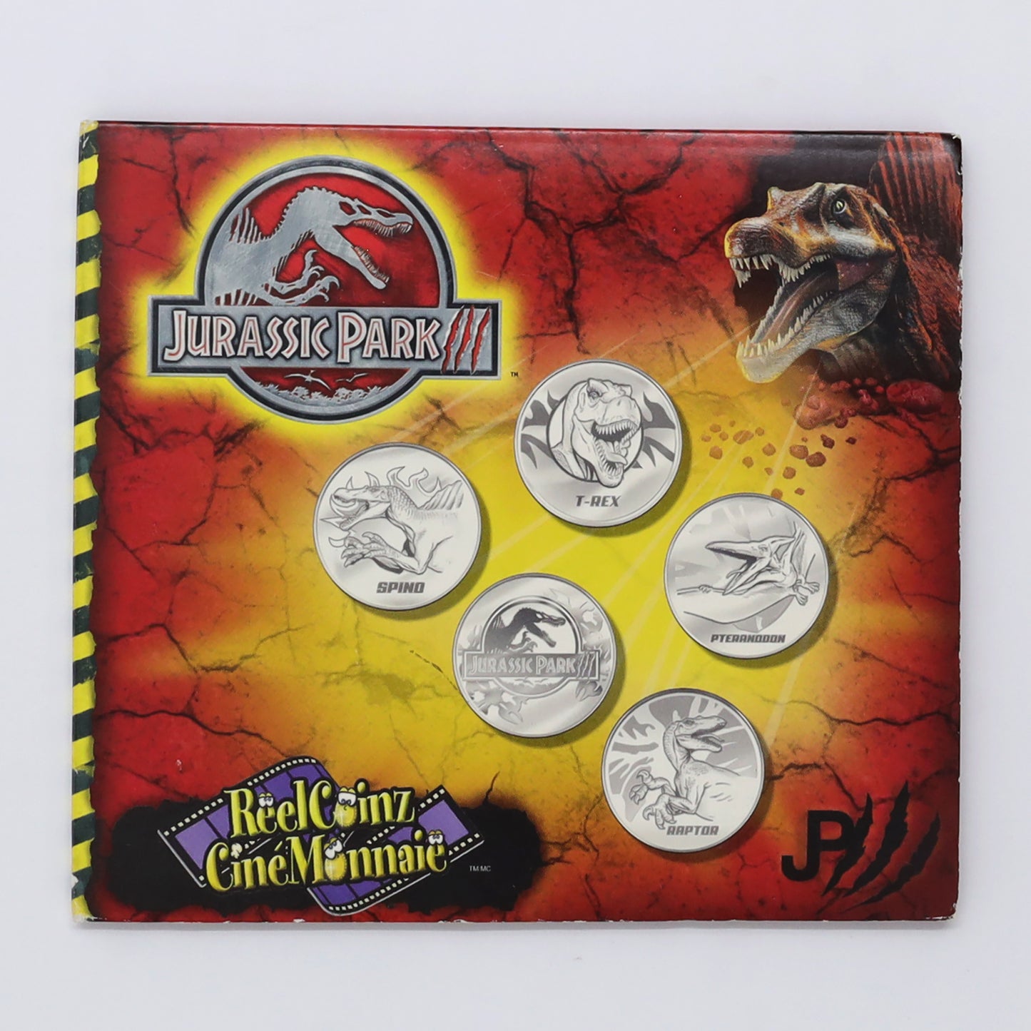 ReelCoinz Jurassic Park III 5-Medallion & Booklet Set from RCM (no stickers, issues)