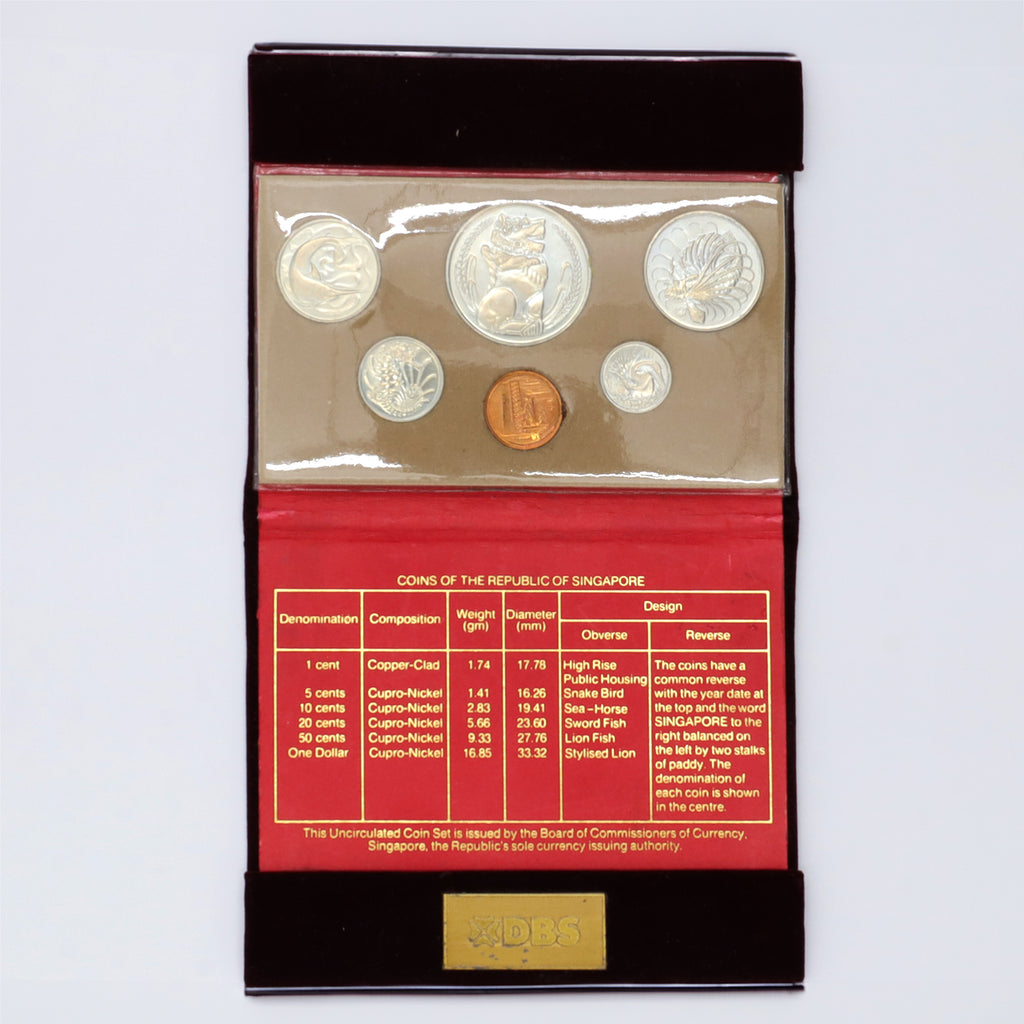 Singapore 1981 6-Coin Mint Set in Folder (light wear)