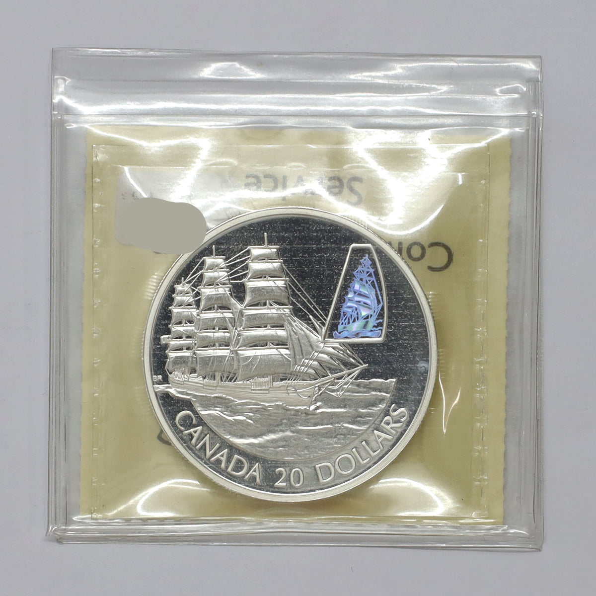 2002 Canada $20 Transportation Ship William D. Lawrence .925 Silver ICCS Cert. PF65 UHC