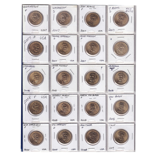 Group Lot of 64x USA Presidential Dollars, 64pcs