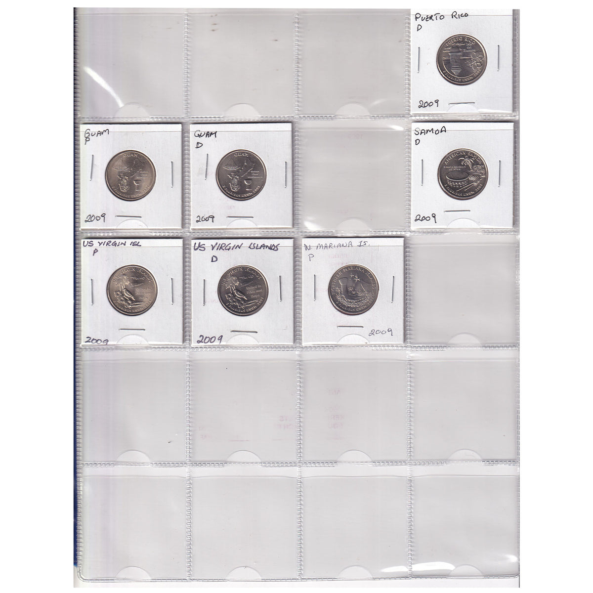 Estate Lot of 276x USA Quarters, Statehood, Territories & National Parks, in Pink Binder