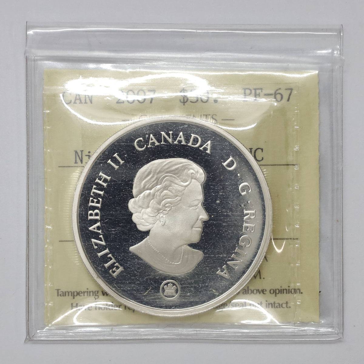 2007 Canada $30 Panoramic Camera: Niagara Falls .925 Silver ICCS Certified PF67 UHC