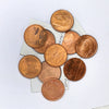 Lot of 10x USA 1 oz. .999 Fine Copper Rounds, Various Designs, 10pcs