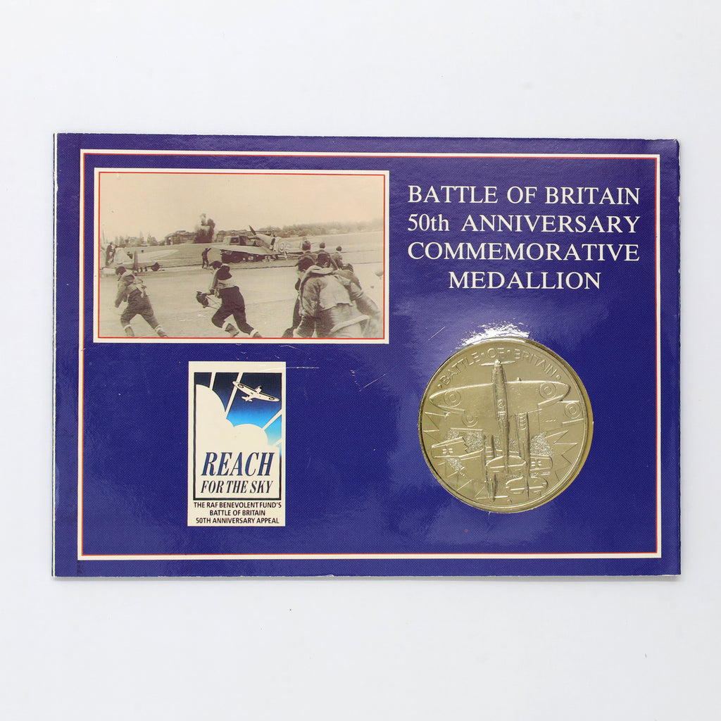 Great Britain 1990 Battle of Britain 50th Anniversary Commemorative Medallion (wear)
