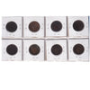 Group Lot of 8x 1859-1900 Canada 1-cents, All VF-EF, 8pcs