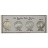 1965 Canadian Dollar Varieties 4-Coin Set in Original Holder (issues)
