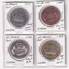 Lot of 4x 1998 St. Thomas, ON, Elgin County Railway Museum 10th Ann. $2 Tokens, 4pcs