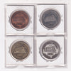 Lot of 4x 1998 St. Thomas, ON, Elgin County Railway Museum 10th Ann. $2 Tokens, 4pcs