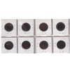 Group Lot of 8x 1859-1893 Canada 1-cents, All Extra Fine, 8pcs
